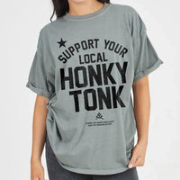 Girl Dangerous  Honky Tonk tee - army green