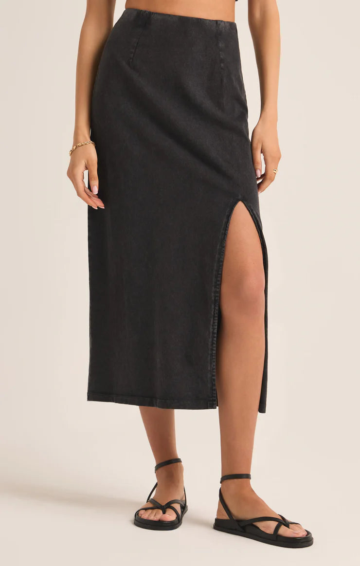 Z Supply Shilo Knit Skirt-Black