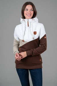 Wanakome Roxy Mahogany Mix Half-Zip Hoodie