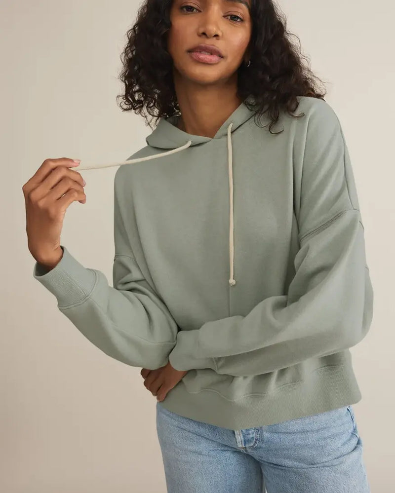 Z Supply Infield Hoodie-Sage Green