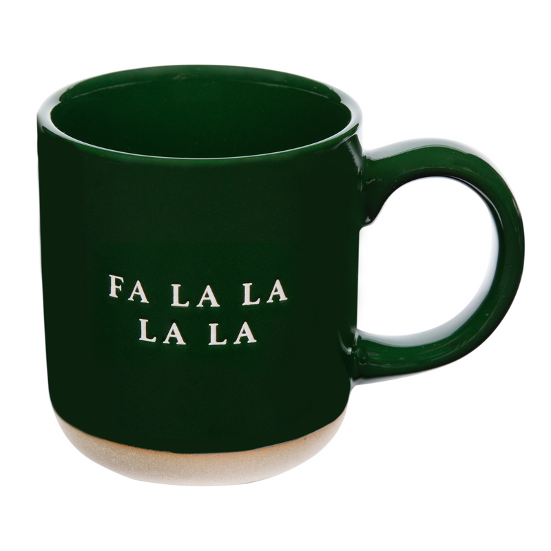 Fa La La Stoneware Coffee Mug