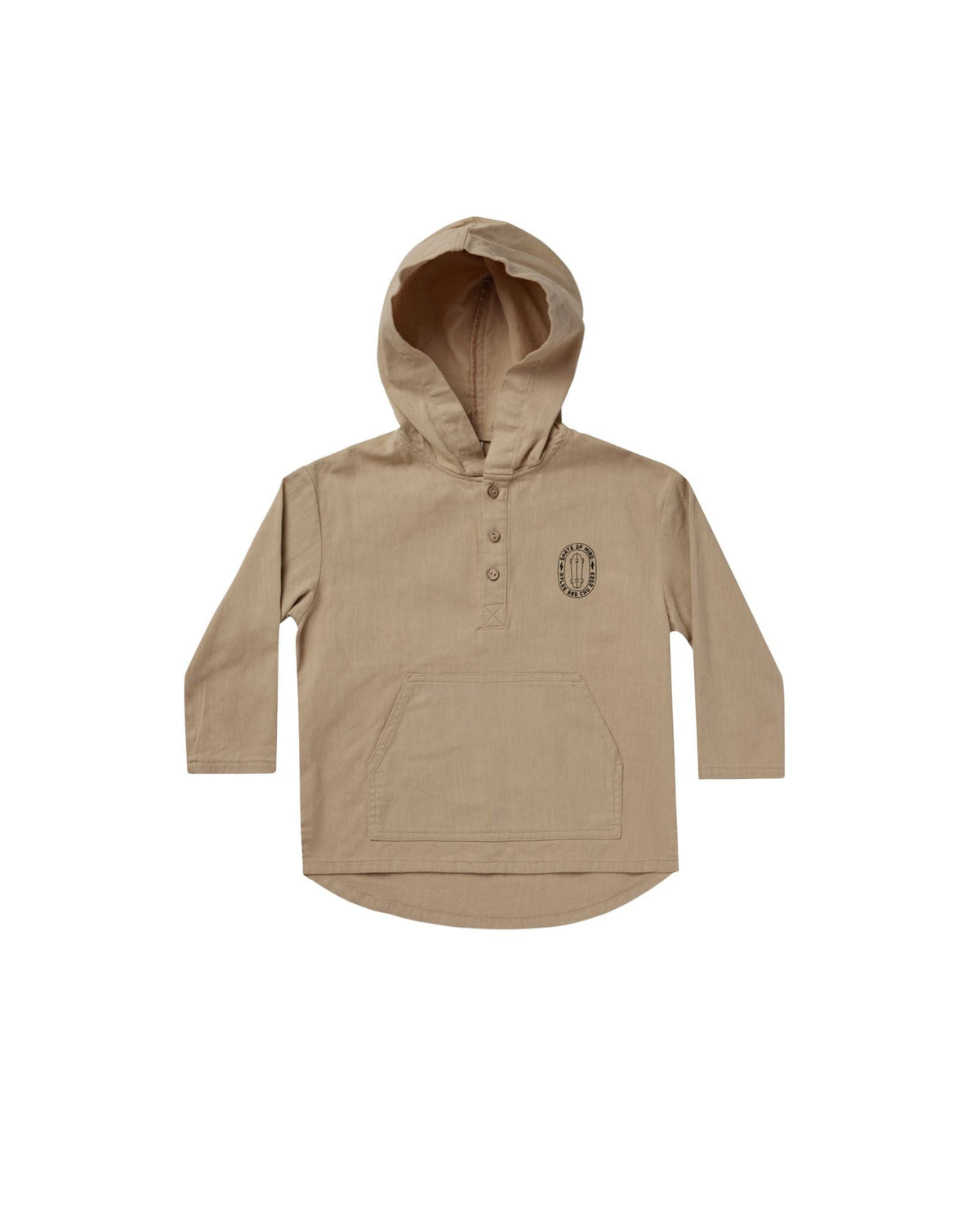 Rylee and Cru- Henley Hoodie | Sand